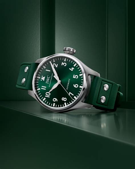 iwc olive green rubber strap|iwc schaffhausen rubber strap.